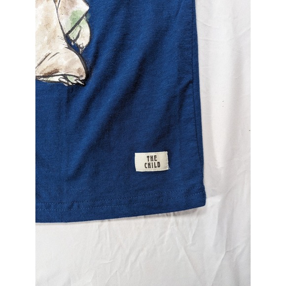 Star Wars Mandalorian Baby Yoda T shirt Kids Youth 14/16 XL Blue The Child Grogu - Picture 4 of 11